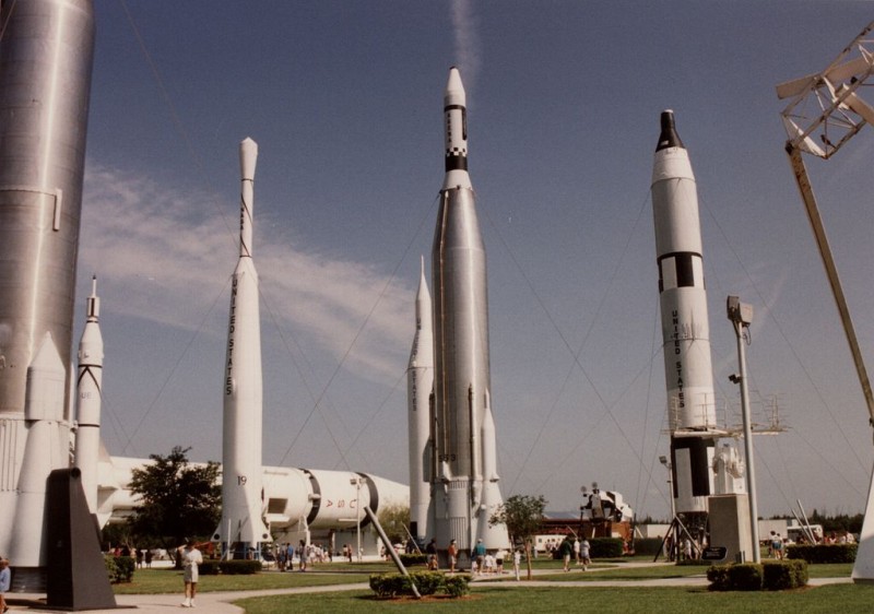 Kennedy Space Center NASA Rocket Garden at the KSC Visitor Complex.