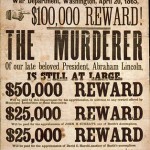 Wanted Poster for Lincoln's killer