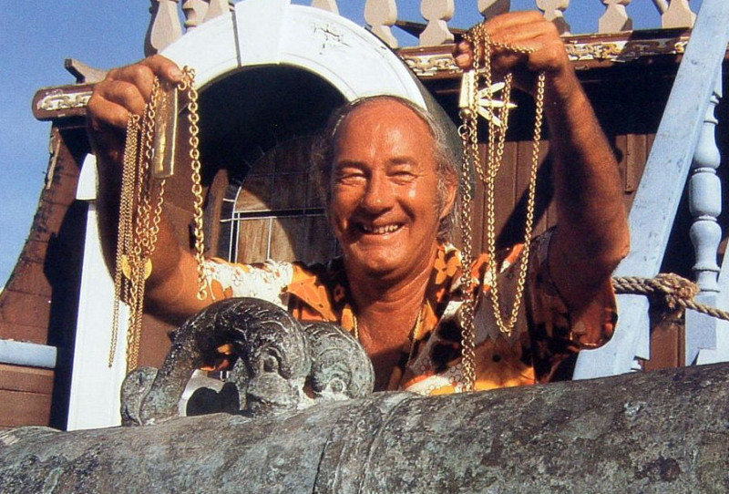 Mel Fisher with his findings