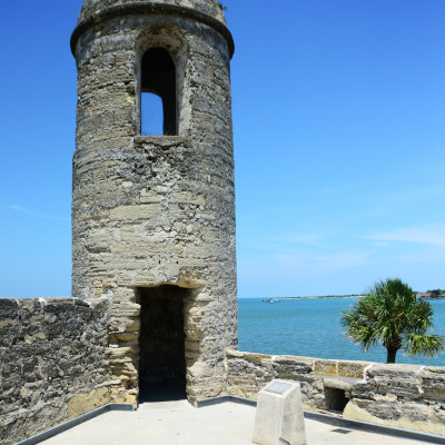 Sentry lookout tower at Castillo de San Marcos fort