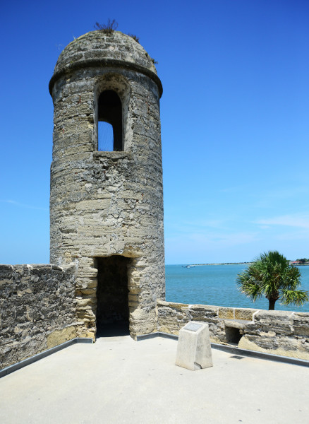 Sentry lookout tower at Castillo de San Marcos fort