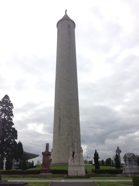 O'Connell Tower at Glasnevin. Daniel is interred at the bottom. Photo by Joe Dorsey