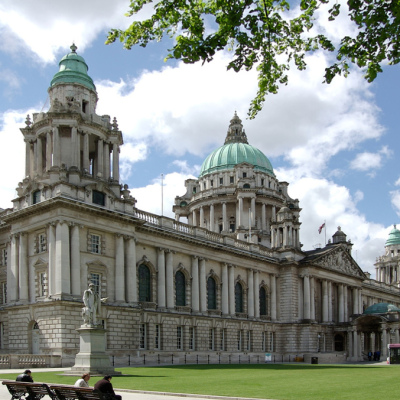 Belfast City Hall, photo via wikipedia.