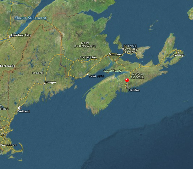 Halifax Nova Scotia Map