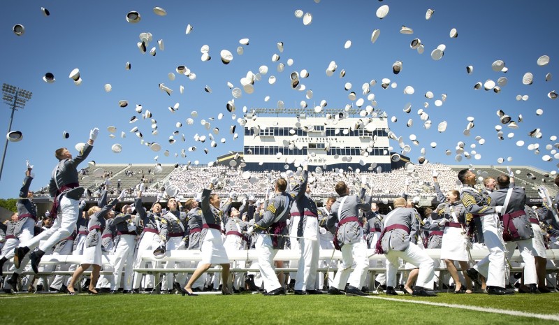 Graduation at the US Military academy, West Point, which was founded on July 4th, 1802. 