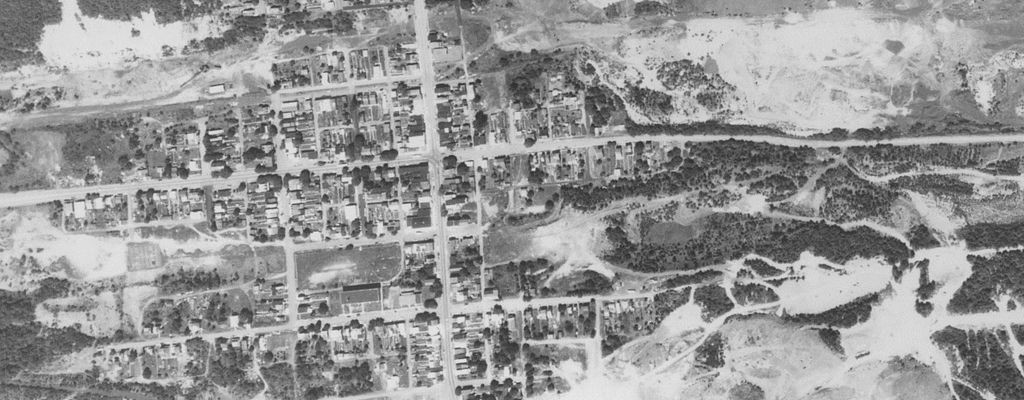 Aerial shot of Centralia, PA in 1981.
