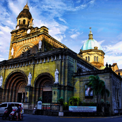 Basilica of the Immaculate Conception, Manila. Photo via Wikipedia.