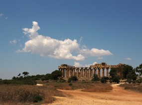 A temple in Segasta Sicily