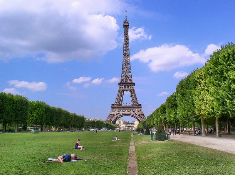 The Eiffel Tower, a symbol of Paris.