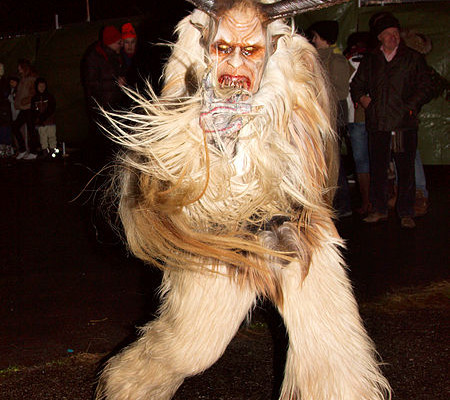 Just one of many scary, spooky depictions of Krampus.